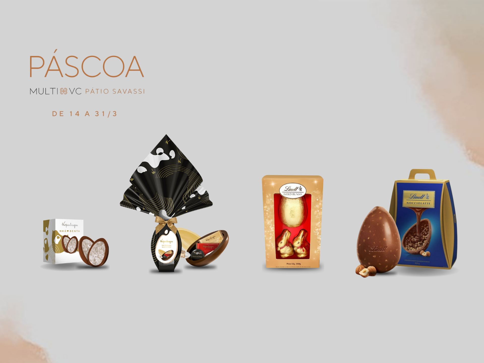 Ovos de Páscoa disponíveis no MultiVC