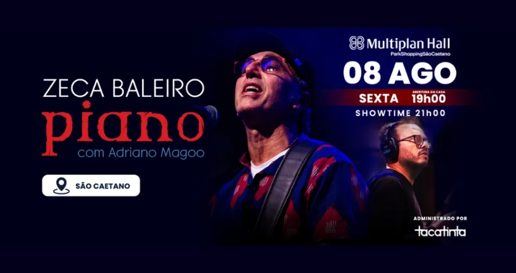 Banner do evento Zeca Baleiro