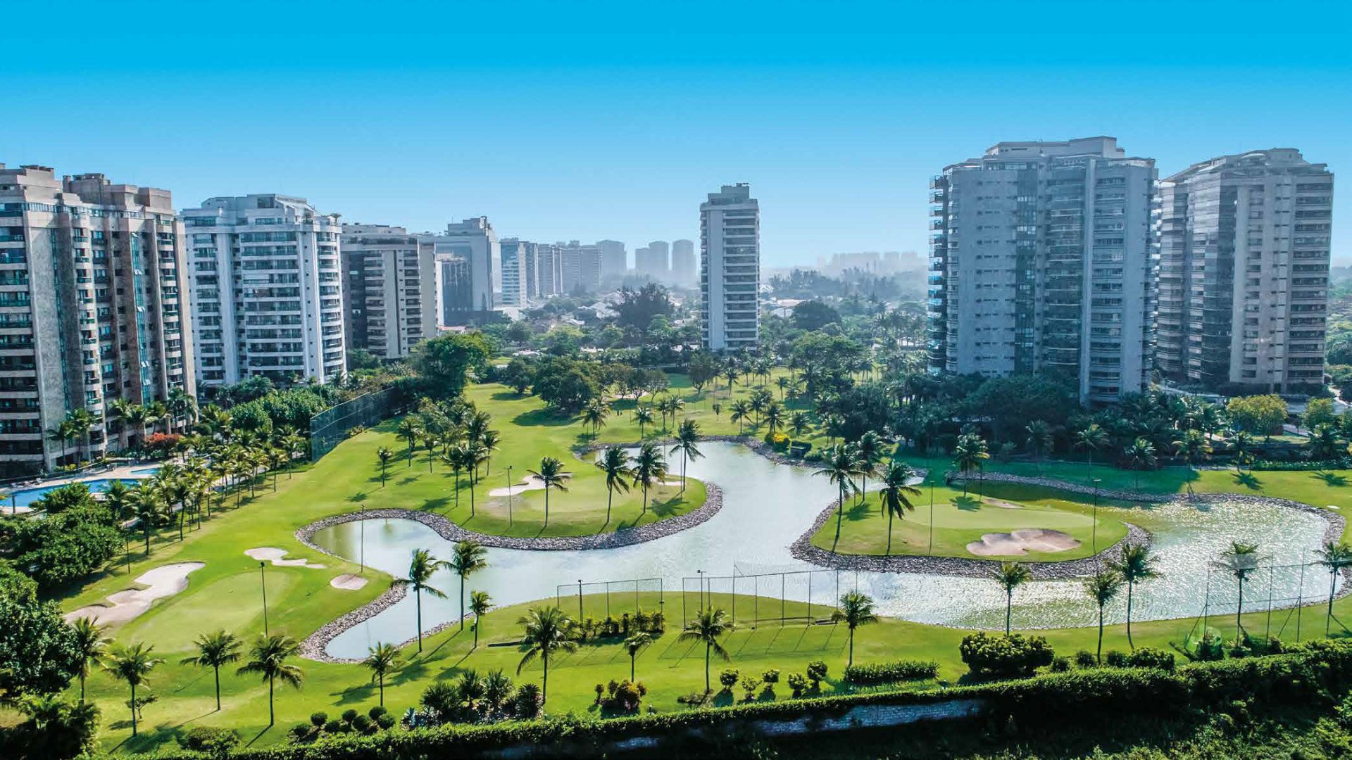 Vista da Barra da Tijuca — localização do Golden Green na Avenida Lúcio Costa