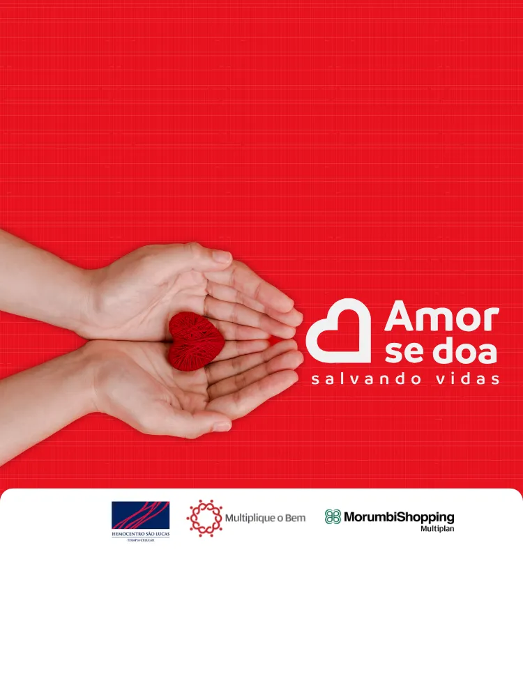 Banner do evento Amor se doa - Doação de Sangue