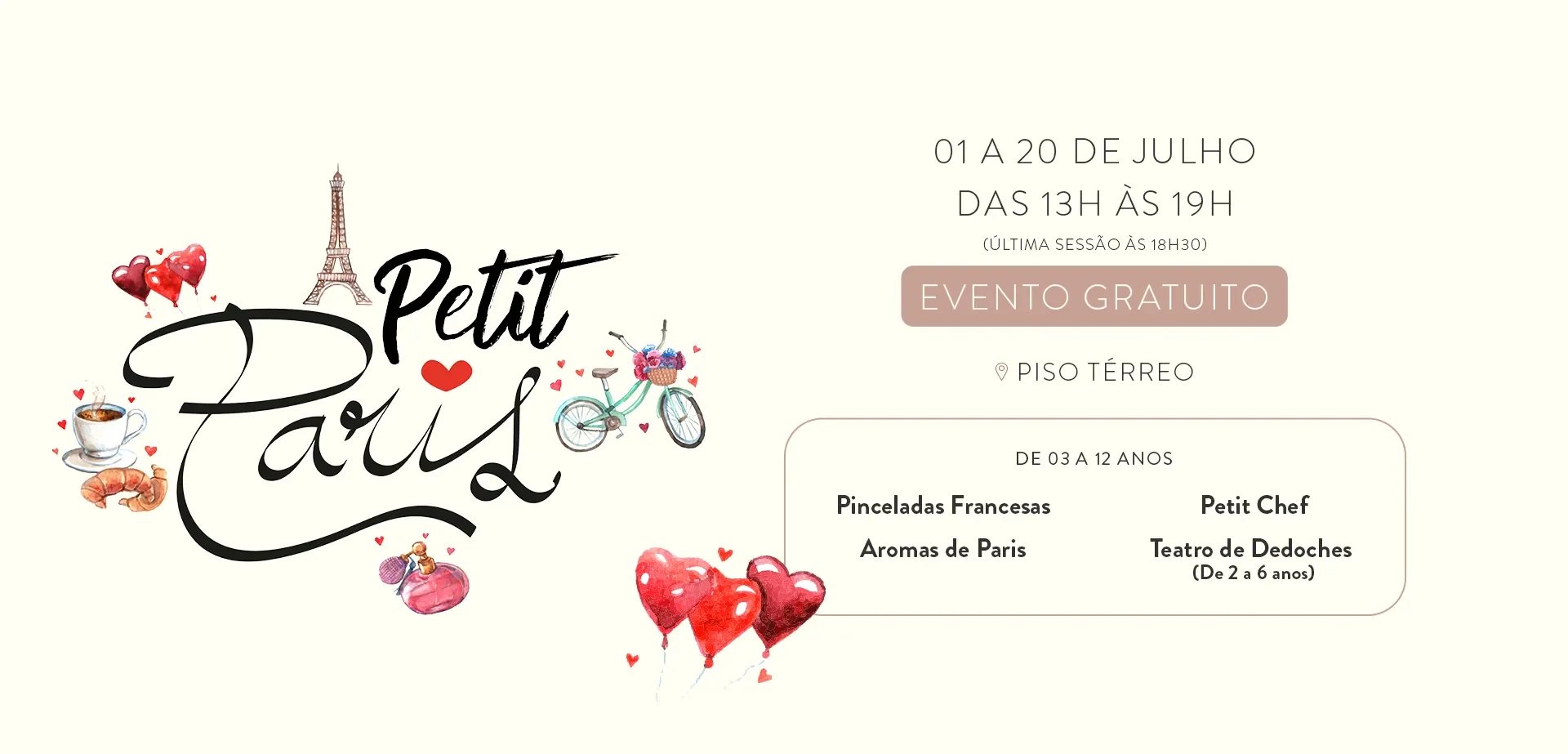 Evento de Férias - Petit Paris