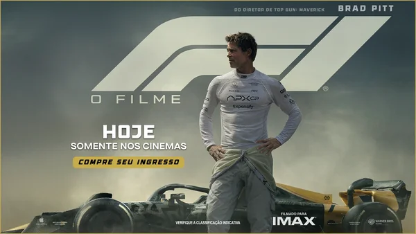 Aguardado filme "F1 - O Filme", com Brad Pitt chega ao Park