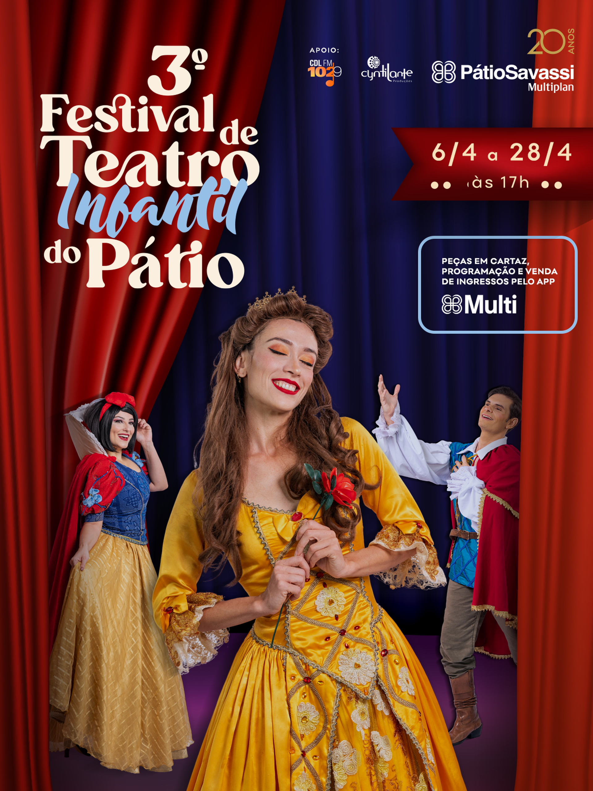 Banner do evento 3º Festival de Teatro Infantil 