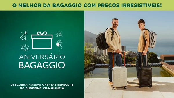 A Bagaggio faz aniversário, mas quem ganha é você!
