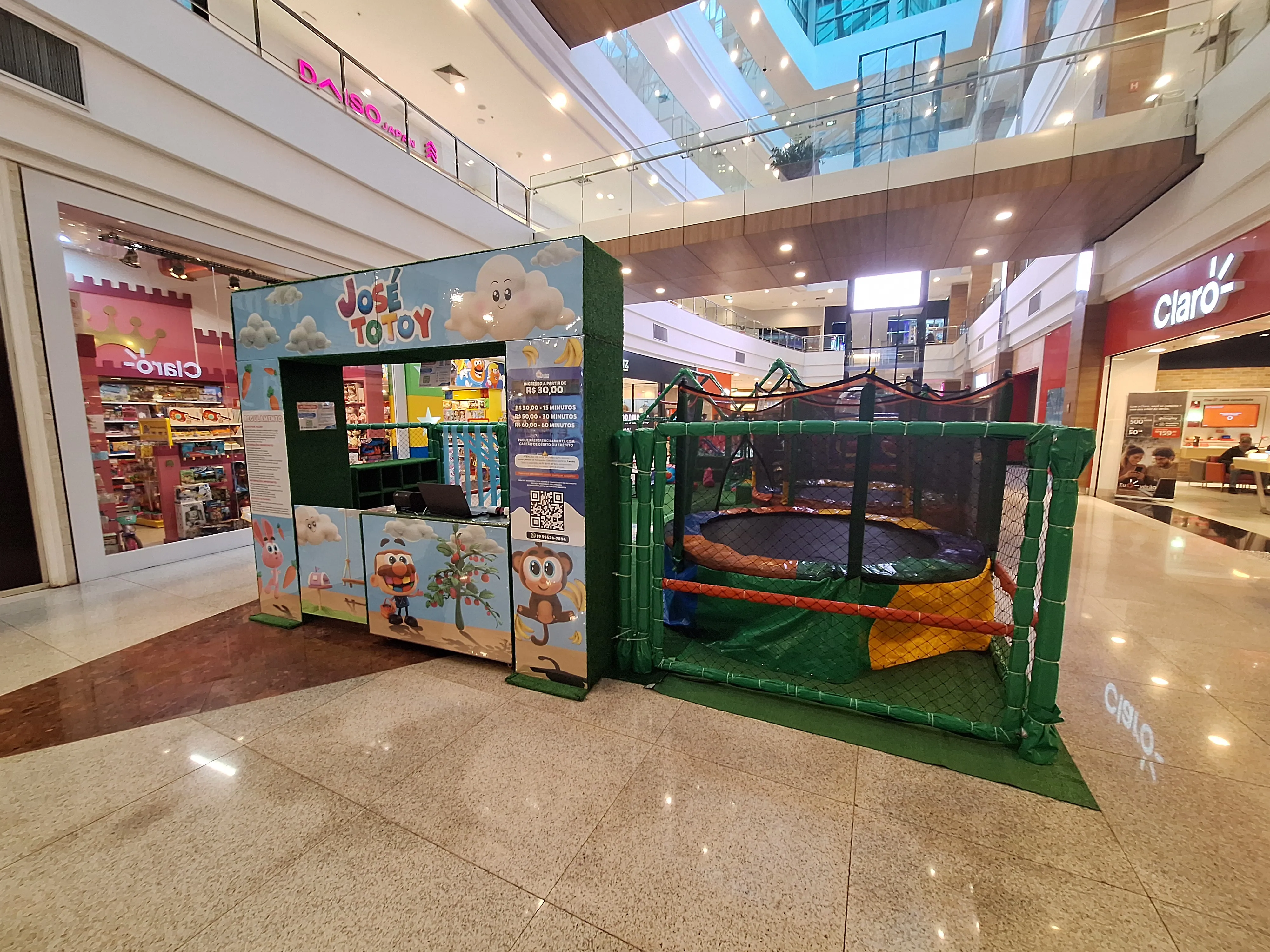 Evento itinerante José Totoy em shopping center