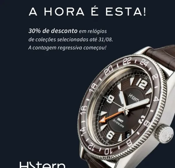 30% OFF em relógios selecionados