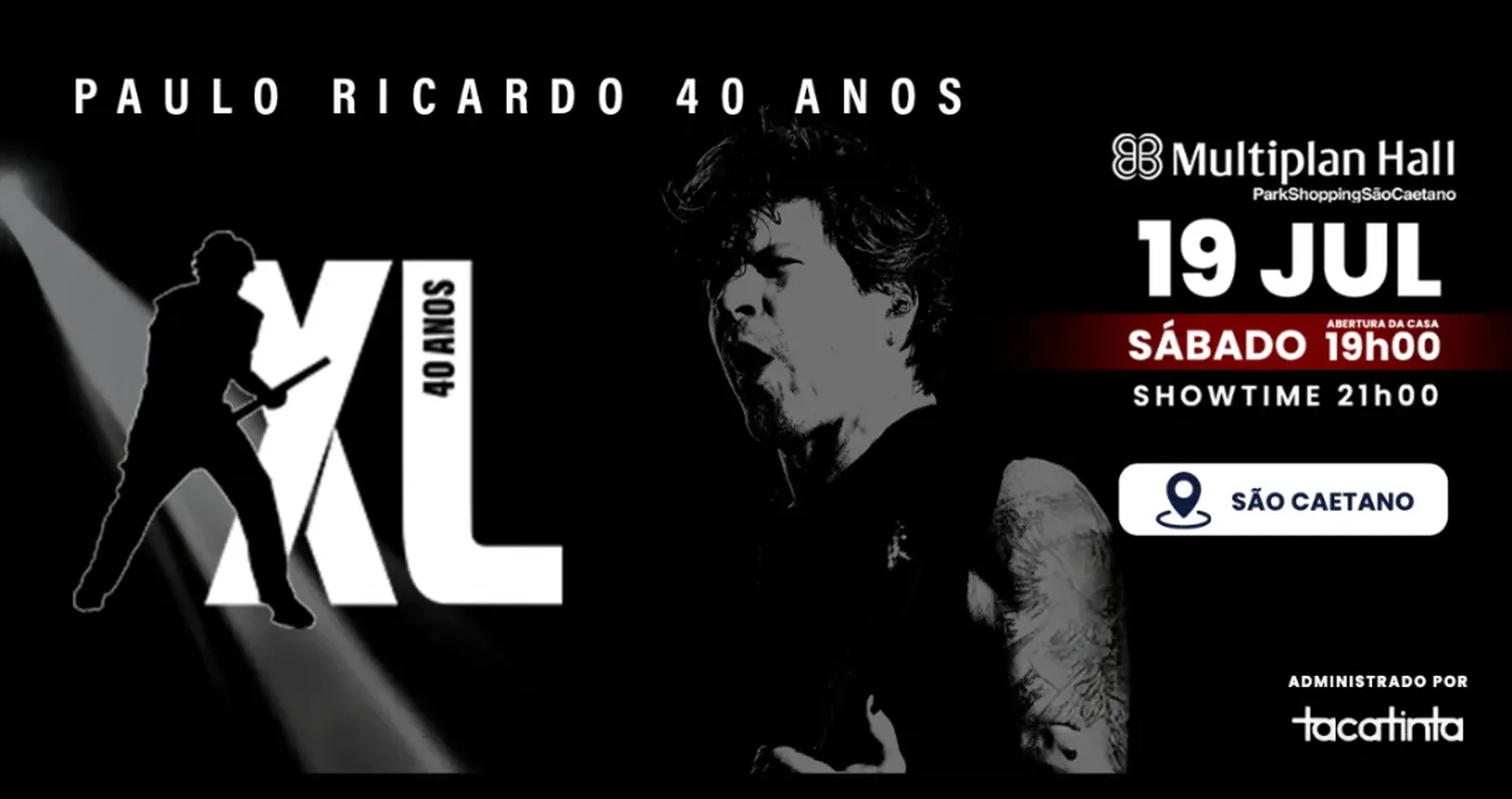 Banner do evento Paulo Ricardo - 40 Anos