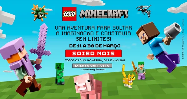 Mergulhe no Mundo de LEGO® Minecraft® no MorumbiShopping!